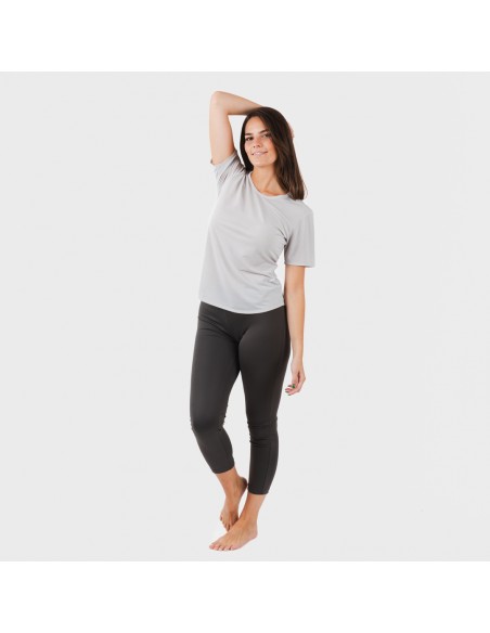 Conjunto deportivo leggings largo mujer gris perla - marengo