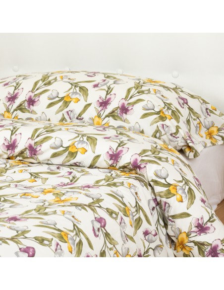 Funda nórdica algodón percal Magnolio natural