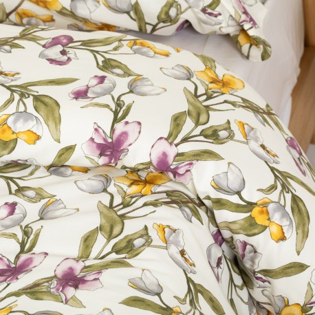 Funda nórdica algodón percal Magnolio natural