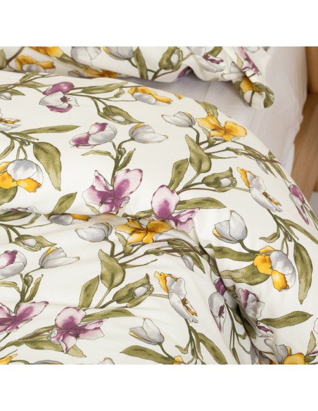 Funda nórdica algodón percal Magnolio natural