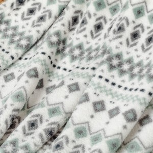 Manta coral Beatriz verde tiffany 2