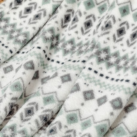 Manta coral Beatriz verde tiffany