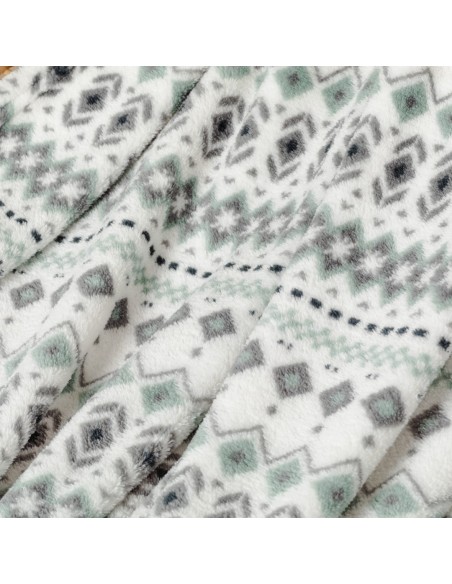 Manta coral Beatriz verde tiffany