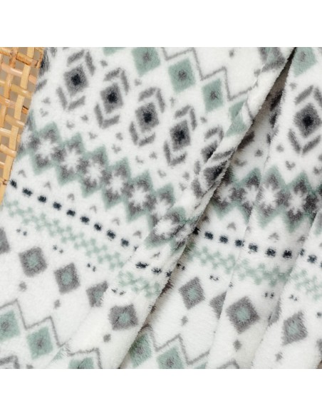 Manta coral Beatriz verde tiffany