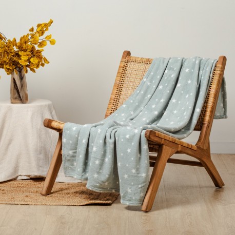 Manta coral Cosmo verde tiffany