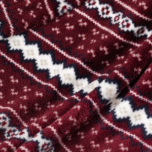 Manta coral Cronos burdeos 2