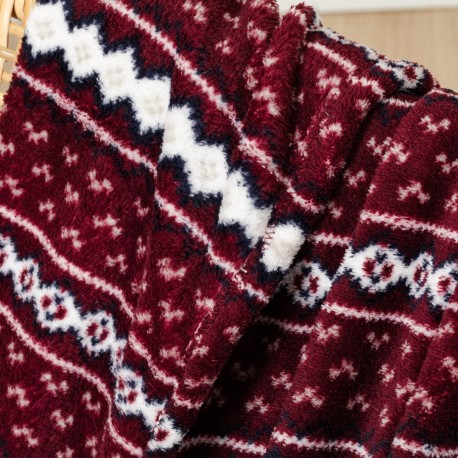 Manta coral Cronos burdeos