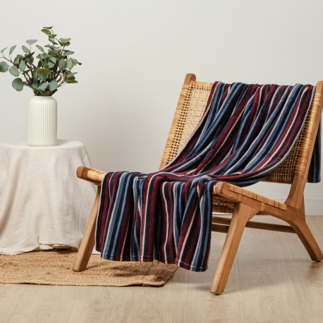 Manta coral Raya Detroit azul marino