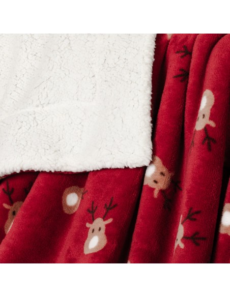 Manta sherpa Rudolf burdeos