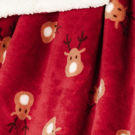 Manta sherpa Rudolf burdeos