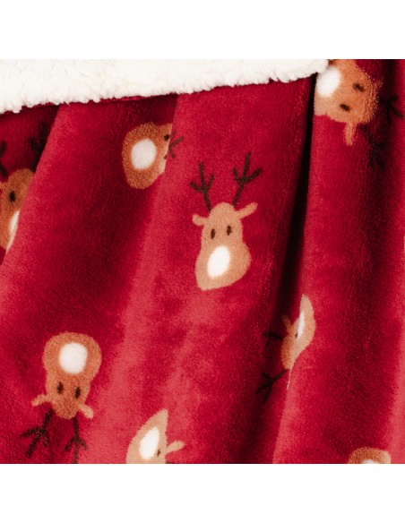 Manta sherpa Rudolf burdeos