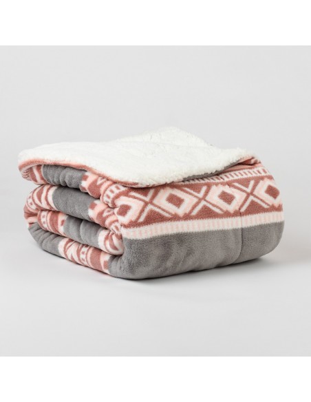 Manta sherpa Solini gris