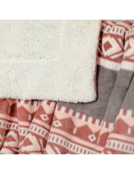 Manta sherpa Solini gris