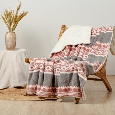 Manta sherpa Solini gris