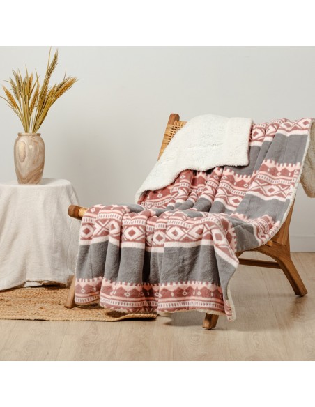 Manta sherpa Solini gris