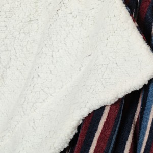 Manta sherpa Raya Detroit azul marino 2