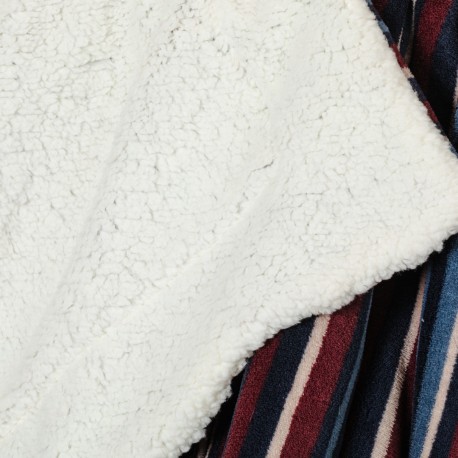 Manta sherpa Raya Detroit azul marino