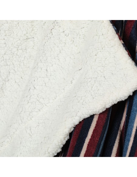 Manta sherpa Raya Detroit azul marino