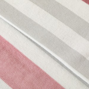 Juego de sábanas franela Raya Recadero reversible gris 2