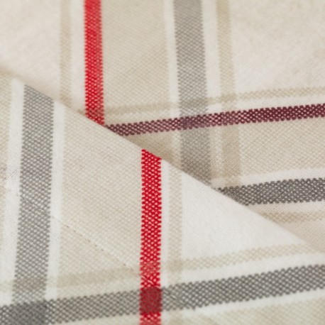 Juego de sábanas franela Emmet rojo