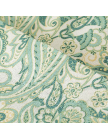 Juego de sábanas franela Ninfa verde