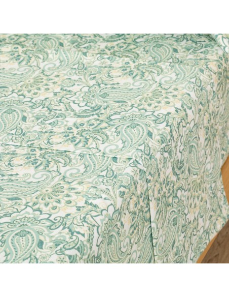 Juego de sábanas franela Ninfa verde