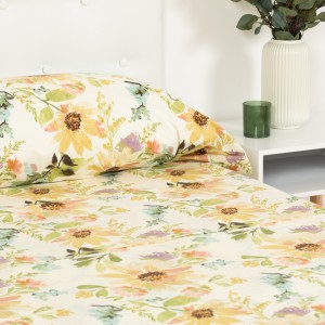 Juego de sábanas algodón percal August natural