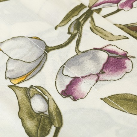 Juego de sábanas algodón percal Magnolio natural