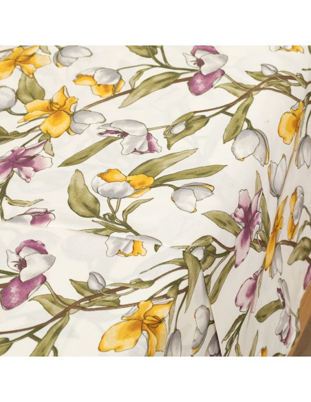 Juego de sábanas algodón percal Magnolio natural