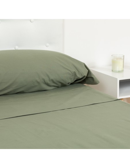 Juego de sábanas algodón Percal lisa