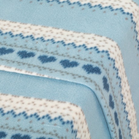 Juego de sábanas pirineo May celeste