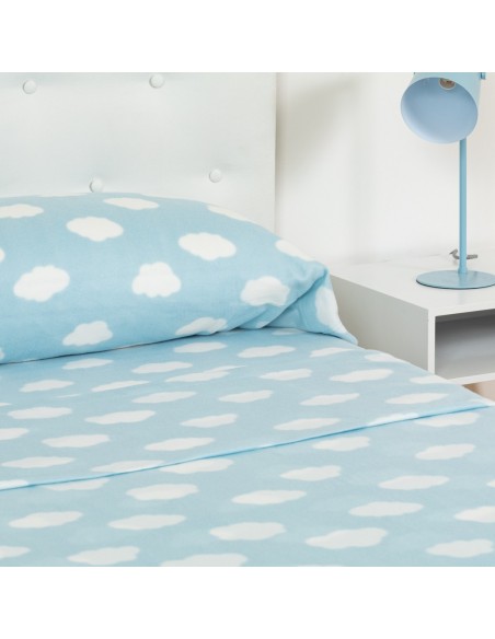 Juego de sábanas pirineo Nube celeste