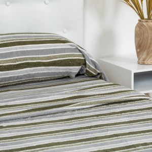 Juego de sábanas coralina Camilo verde cacería