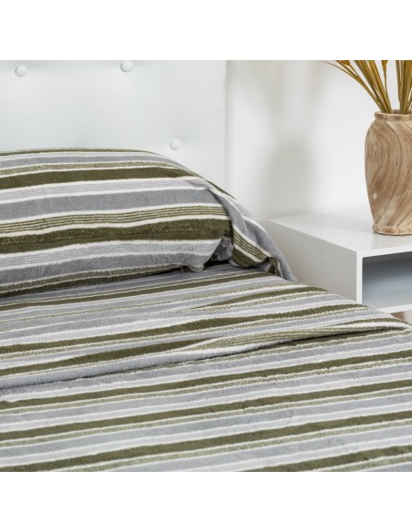 Juego de sábanas coralina Camilo verde cacería