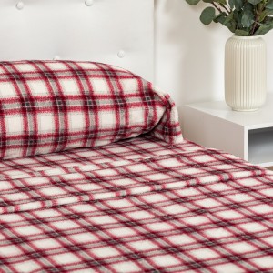 Juego de sábanas coralina Cuadro Galindo burdeos