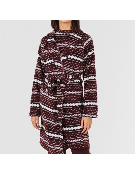 Bata coral Cronos burdeos