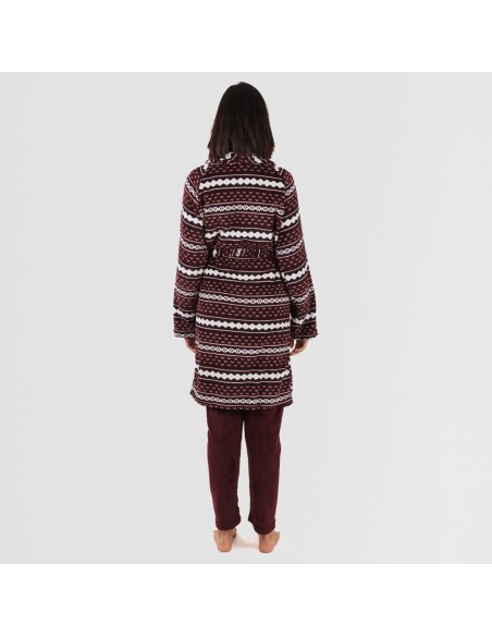 Bata coral Cronos burdeos