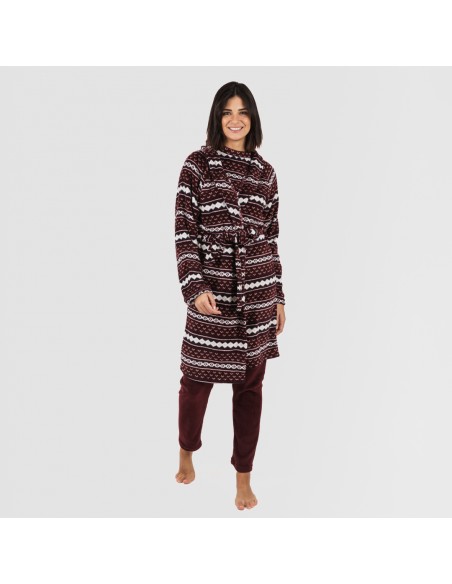 Bata coral Cronos burdeos