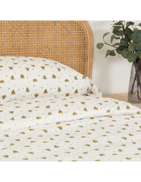 Funda nórdica algodón Chuchin verde