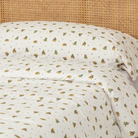 Funda nórdica algodón Chuchin verde