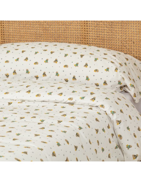 Funda nórdica algodón Chuchin verde