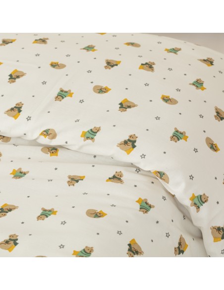 Funda nórdica algodón Chuchin verde