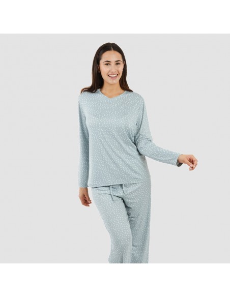 Pijama largo mujer soft Anita indigo