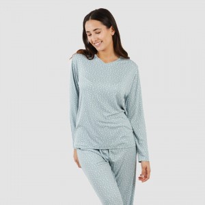 Pijama largo mujer soft Anita indigo 2