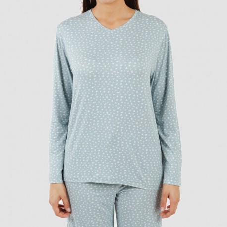 Pijama largo mujer soft Anita indigo