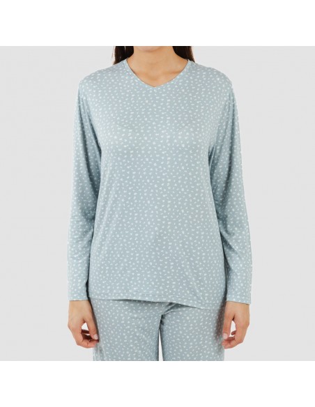 Pijama largo mujer soft Anita indigo