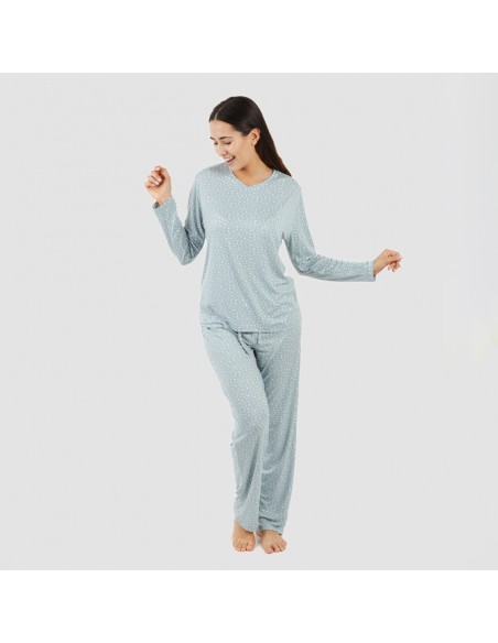 Pijama largo mujer soft Anita indigo