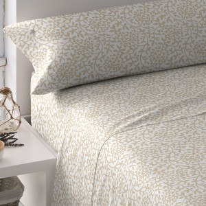 Juego de sábanas algodón Meritxell arena