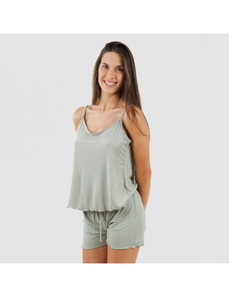 Pijama tirantes mujer soft liso