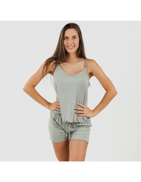 Pijama tirantes mujer soft liso